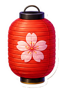 Sticker de linterna japonesa