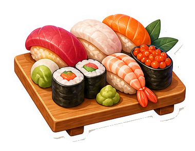 Sticker de sushi